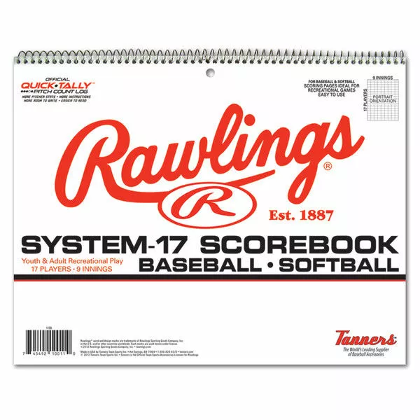 Rawlings System-17 Baseball/Softball Scorebook 1 Rawlings System-17 Baseball/Softball Scorebook