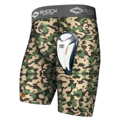 Shock Doctor Camo Core Compression Short With Bio-Flex Cup