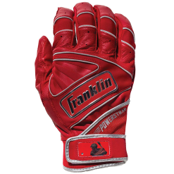 Franklin Powerstrap Chrome Adult Batting Gloves 9 Franklin Powerstrap Chrome Adult Batting Gloves -Wilson Sales Store Chrome PowerStrap RED