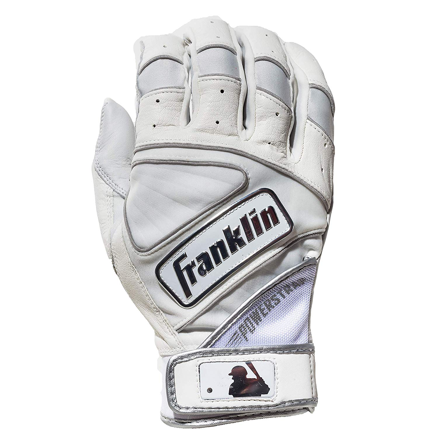 Franklin Powerstrap Chrome Adult Batting Gloves 6 Franklin Powerstrap Chrome Adult Batting Gloves - Image 6