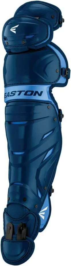 Easton Elite X Intermediate (13-15) NOCSAE Catcher's Kit -Wilson Sales Store EliteXCathcersSetNavyColumbiaBlueLeg