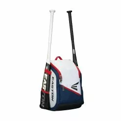Easton Game Ready Youth Backpack -Wilson Sales Store GAMEREADYYOUTH REDNAVYWHITE