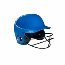 Mizuno MVP Series Fastpitch Softball Gloss Batter's Helmet -Wilson Sales Store MVPSERIESSOLIDBATTINGHELMETWITHFASTPITCHSOFTBALLMASKROYAL