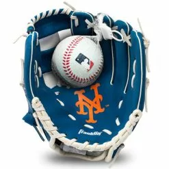 Franklin MLB Mets Tee Ball Glove - 9.5"