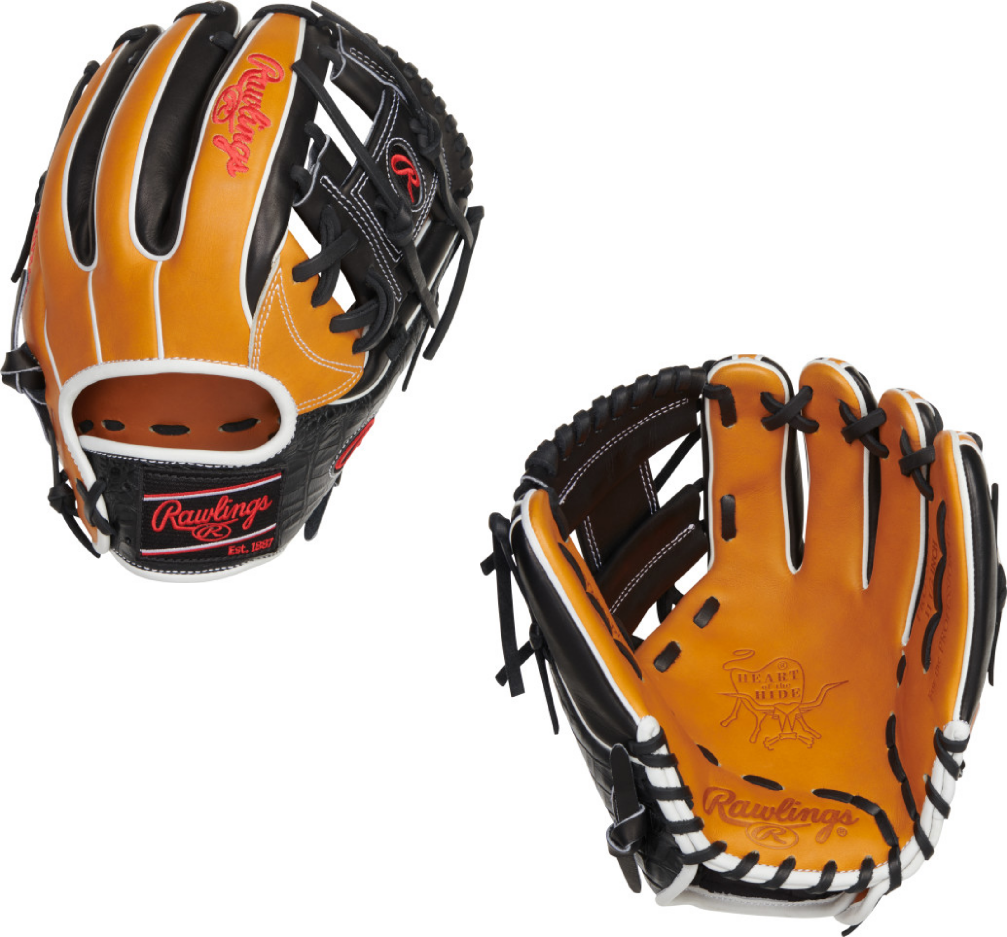 Rawlings 2023 Color Sync 6.0 Heart Of The Hide PRO934-2T Infield Glove - 11.5" 1 Rawlings 2023 Color Sync 6.0 Heart Of The Hide PRO934-2T Infield Glove - 11.5"