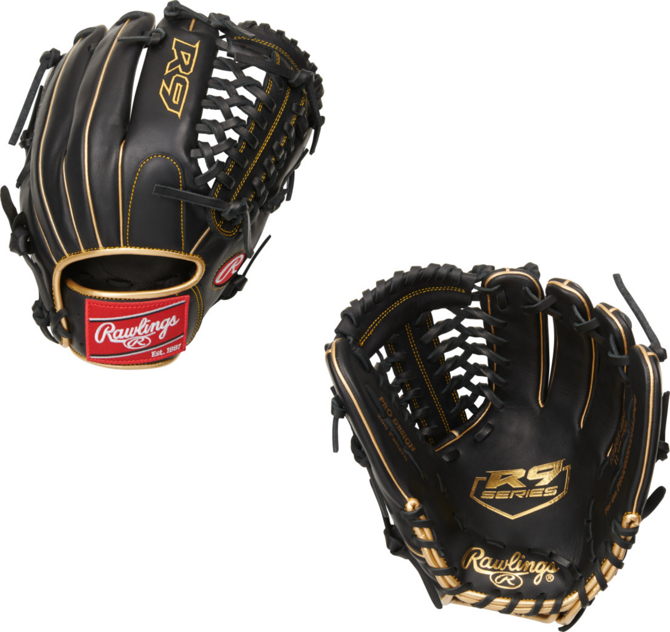 Rawlings R9 R9205-4BG Pitchers/Infield Mitt - 11.75" 1 Rawlings R9 R9205-4BG Pitchers/Infield Mitt - 11.75"