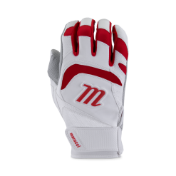 Marucci Adult Signature Batting Gloves -Wilson Sales Store SignatureWhite Red