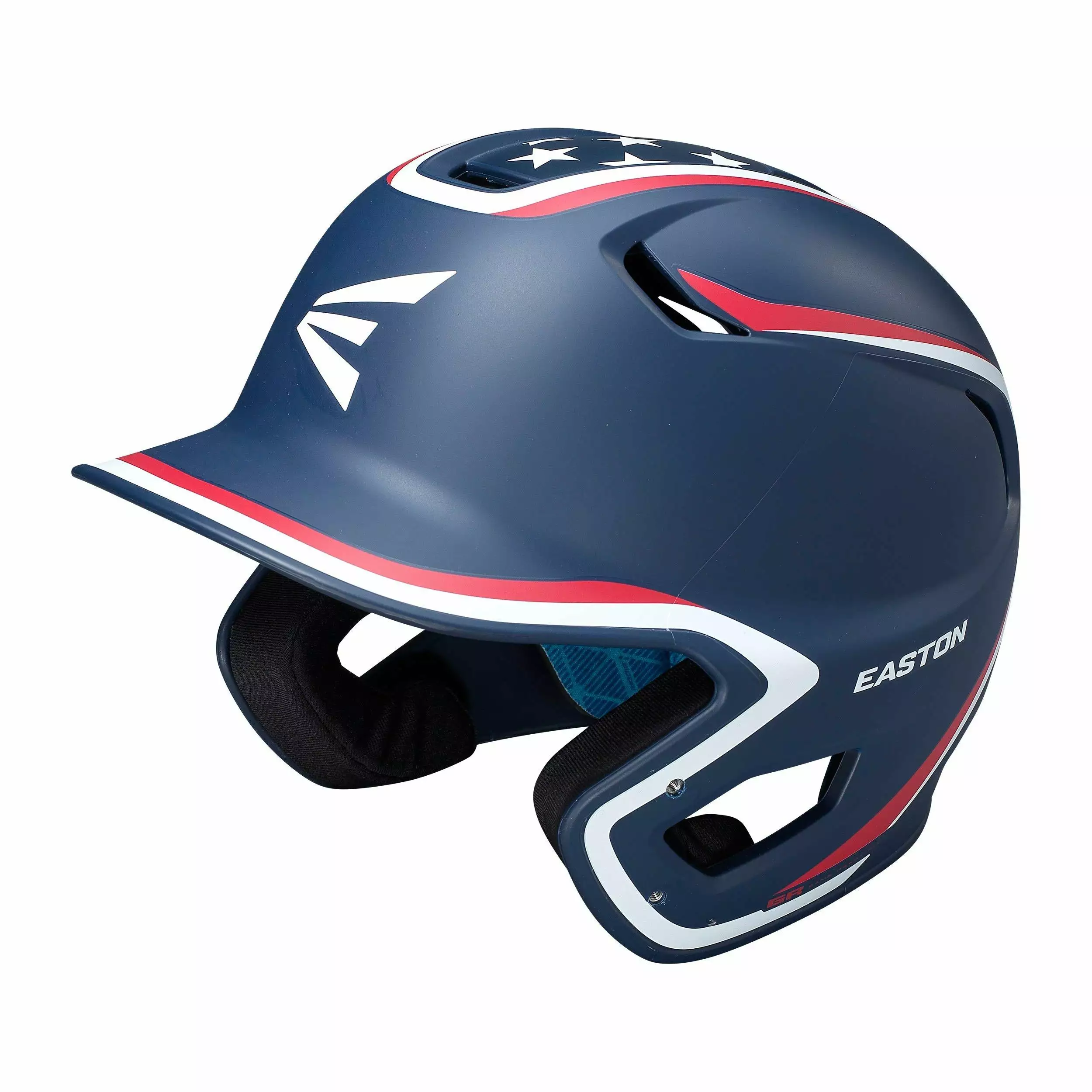 Easton Z5 2.0 Matte Finish Stars And Stripes Baseball Batter's Helmet With Universal Jaw Guard 3 Easton Z5 2.0 Matte Finish Stars And Stripes Baseball Batter's Helmet With Universal Jaw Guard - Image 3