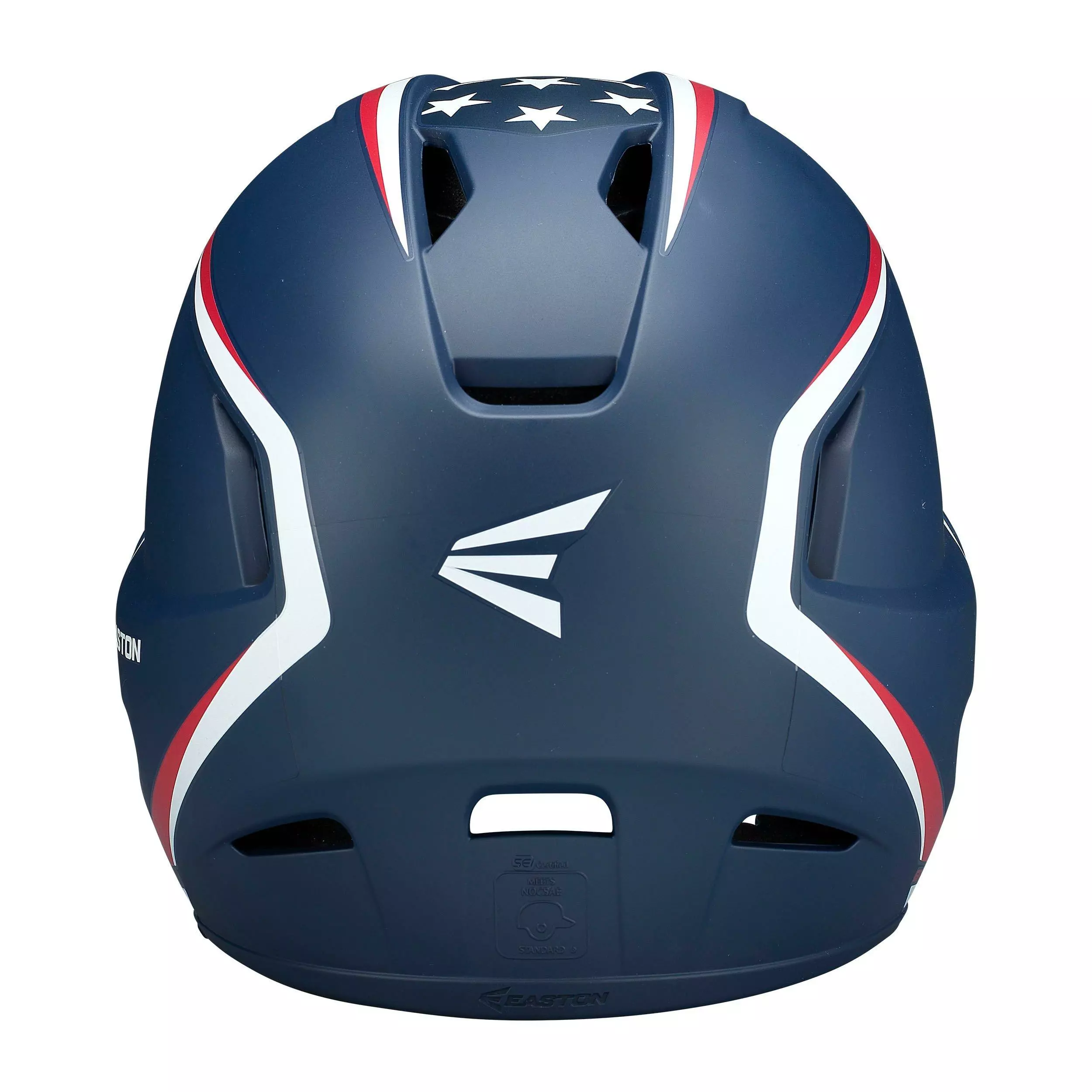 Easton Z5 2.0 Matte Finish Stars And Stripes Baseball Batter's Helmet With Universal Jaw Guard 4 Easton Z5 2.0 Matte Finish Stars And Stripes Baseball Batter's Helmet With Universal Jaw Guard - Image 4