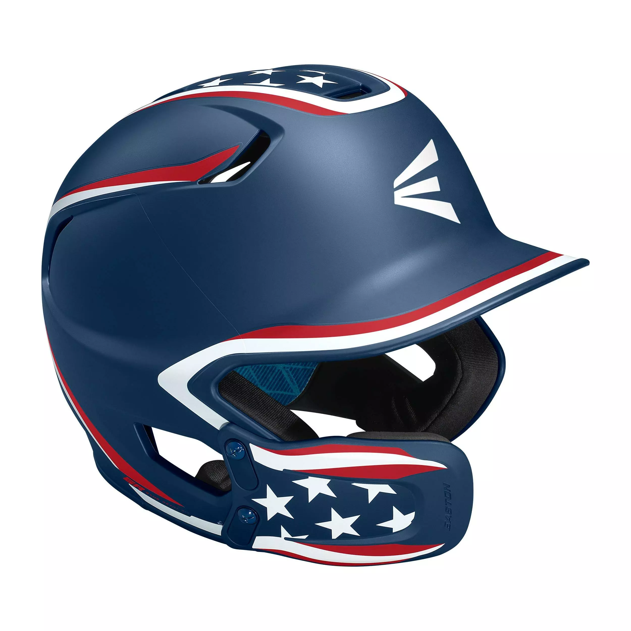 Easton Z5 2.0 Matte Finish Stars And Stripes Baseball Batter's Helmet With Universal Jaw Guard 2 Easton Z5 2.0 Matte Finish Stars And Stripes Baseball Batter's Helmet With Universal Jaw Guard - Image 2