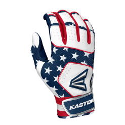 Easton Walk-Off NX™ Youth Baseball Batting Gloves -Wilson Sales Store WALK OFF NX Stars Stripes A121260 back
