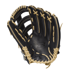 Wilson A2000 1800SS SuperSkin Outfield Baseball Glove - 12.75" -Wilson Sales Store WBW100102 1 A2000 OF 1800SS 1275 BlackSS Black Blonde