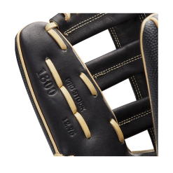 Wilson A2000 1800SS SuperSkin Outfield Baseball Glove - 12.75" -Wilson Sales Store WBW100102 6 A2000 OF 1800SS 1275 BlackSS Black Blonde