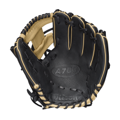 Wilson A700 Infield Baseball Glove - 11.5" -Wilson Sales Store WBW100126 1 A700 115 Black Blonde
