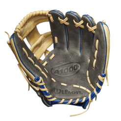Wilson A1000 1787 Infield Baseball Glove - 11.75" -Wilson Sales Store WBW100135 1 A1000 1787 IF 1175 Grey Blonde RoyalBlue