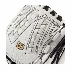 Wilson A1000 V125 Pitcher/Outfield Fastpitch Glove - 12.5" -Wilson Sales Store WBW100182 4 A1000 FP V125 OF 125 White Black.png.high res