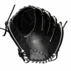 Wilson A700 Pitcher/Outfield Fastpitch Glove - 12.5" -Wilson Sales Store WBW100425 1 A700 FP OF 125 Black White.png.high res