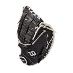 Wilson A700 Cather's Fastpitch Mitt - 33" -Wilson Sales Store WBW100427 2 A700 FP CM Mitt 33 Black White