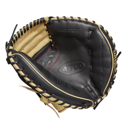 Wilson A700 Catcher's Baseball Mitt - 32.5" 7 Wilson A700 Catcher's Baseball Mitt - 32.5" -Wilson Sales Store WBW100429 1 A700 PFCM 325 Blonde Black