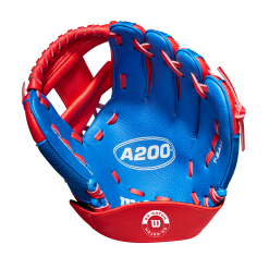 Wilson A200 EZ Catch Tee Ball Glove - 10" -Wilson Sales Store WBW100456 1 A200 Tball 10 Royal Red