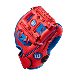 Wilson A200 EZ Catch Tee Ball Glove - 10" -Wilson Sales Store WBW100456 2 A200 Tball 10 Royal Red