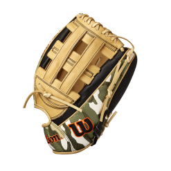 Wilson A2000 Custom Camo SP125 November 2021 Glove Of The Month - 12.5" -Wilson Sales Store WBW100572 2 A2000 Nov GOTM SP125 1225 Black Blonde Camo
