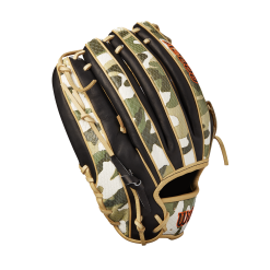 Wilson A2000 Custom Camo SP125 November 2021 Glove Of The Month - 12.5" -Wilson Sales Store WBW100572 3 A2000 Nov GOTM SP125 1225 Black Blonde Camo