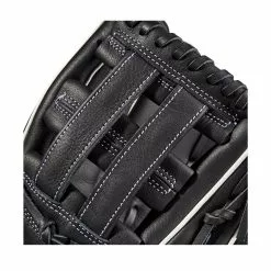 Wilson A500 Youth Baseball Glove - 10.5" 12 Wilson A500 Youth Baseball Glove - 10.5" -Wilson Sales Store WBW100898 4 A500 BB 105 Boys Black White Blonde.png.high res