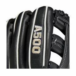 Wilson A500 Youth Baseball Glove - 10.5" 13 Wilson A500 Youth Baseball Glove - 10.5" -Wilson Sales Store WBW100898 5 A500 BB 105 Boys Black White Blonde.png.high res