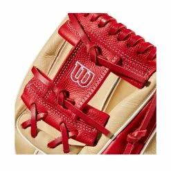 Wilson A500 Youth Baseball Glove - 11" -Wilson Sales Store WBW100900 4 A500 BB 11 Boys Blonde Red White.png.high res