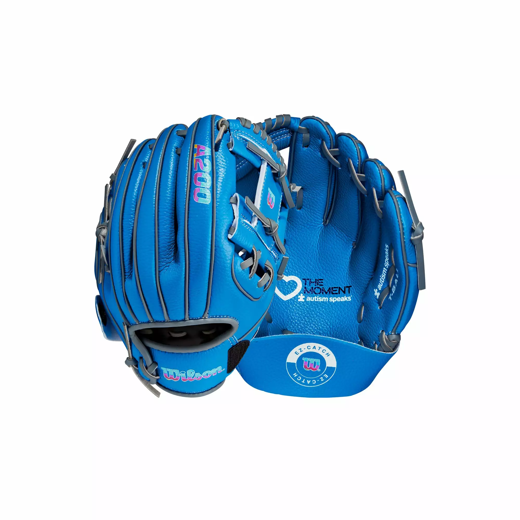 Wilson A200 EZ Catch Autism Speaks Tee Ball Glove - 10" 1 Wilson A200 EZ Catch Autism Speaks Tee Ball Glove - 10"