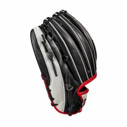 Wilson A2000 1975 Infield Baseball Glove - 11.75" -Wilson Sales Store WBW100970 3 2023 A2000 IF 1975 1175 Black White Red.png.high res