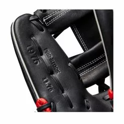 Wilson A2000 1975 Infield Baseball Glove - 11.75" -Wilson Sales Store WBW100970 6 2023 A2000 IF 1975 1175 Black White Red.png.high res