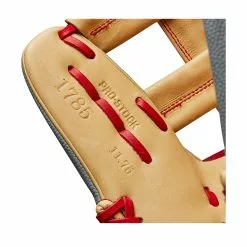 Wilson A2000 1785SS Infield Baseball Glove - 11.75" 15 Wilson A2000 1785SS Infield Baseball Glove - 11.75" -Wilson Sales Store WBW100971 6 2023 A2000 IF 1785SS 1175 GreySS Blonde Red.png.high res