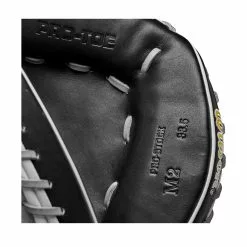 Wilson A2000 M2 Baseball Catchers Mitt - 33.5" -Wilson Sales Store WBW100977 6 A2000 C M2SS 335 Grey Black.png.high res