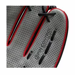 Wilson A2000 SC1975SS Infield Baseball Glove - 11.75" 17 Wilson A2000 SC1975SS Infield Baseball Glove - 11.75" -Wilson Sales Store WBW100986 7 A2000 IF 1975SC SPIN CONTROL 1175 BlackSS GreyDimple Red.png.high res