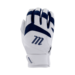 Marucci Youth Signature Batting Gloves -Wilson Sales Store YouthSignatureWhite Navy