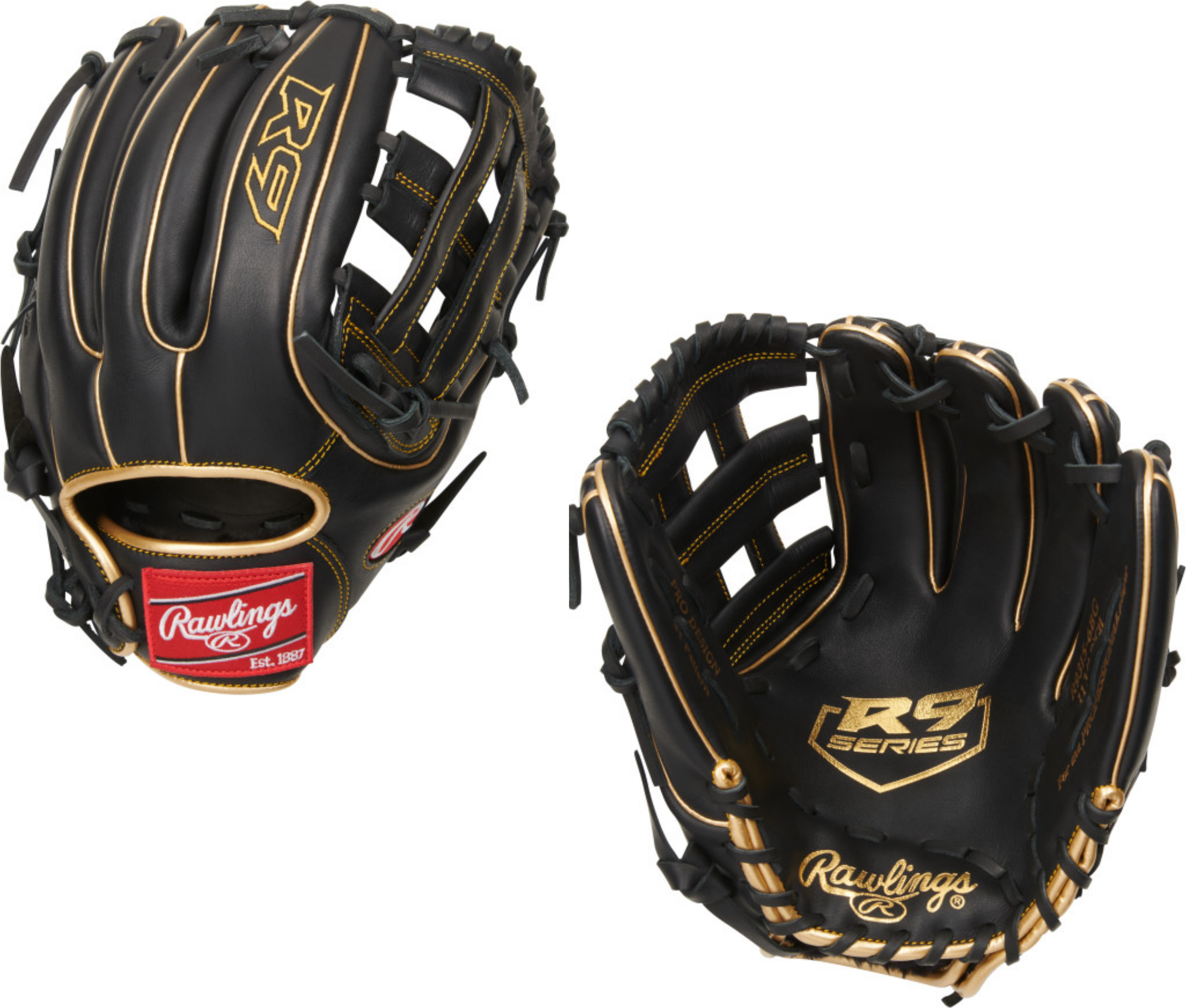 Rawlings R9 R9315-6BG Infield Mitt - 11.75" 1 Rawlings R9 R9315-6BG Infield Mitt - 11.75"