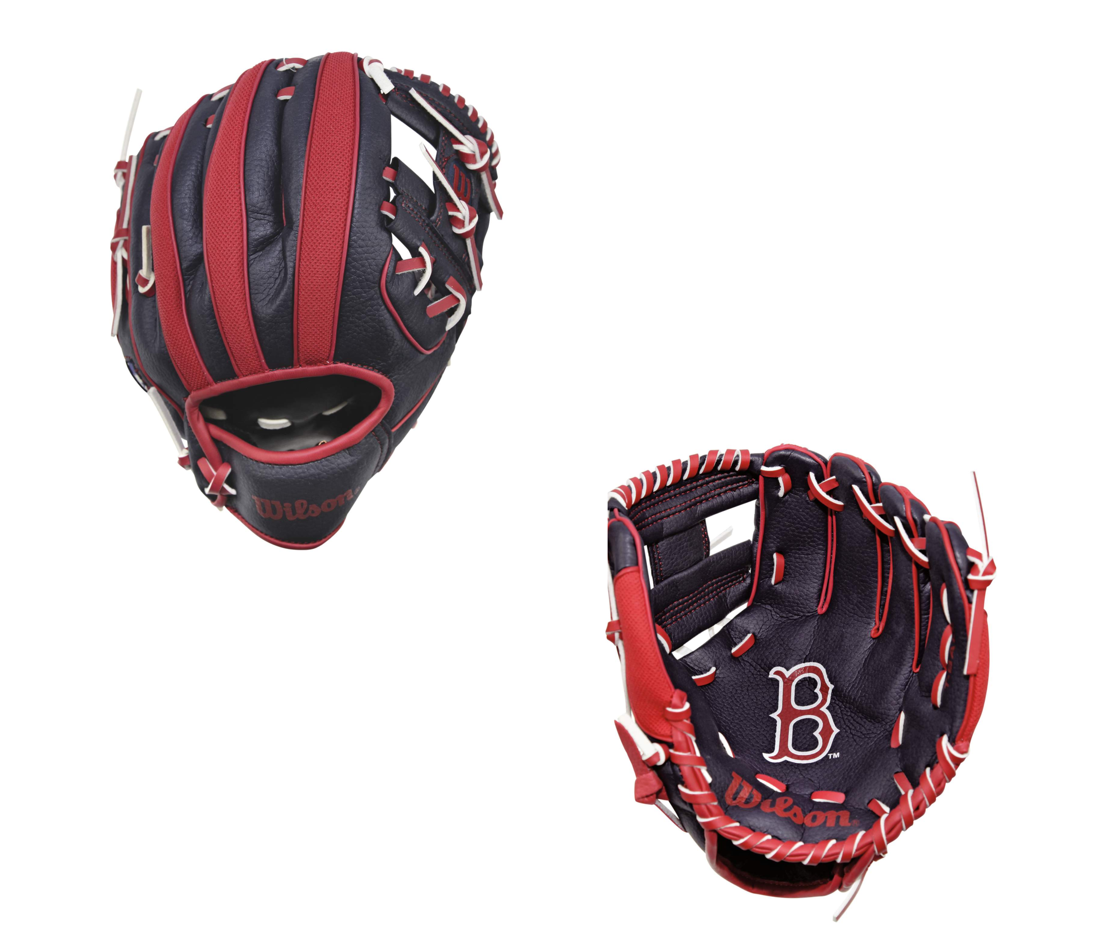 Wilson MLB Red Sox Tee Ball Glove - 10" 1 Wilson MLB Red Sox Tee Ball Glove - 10"